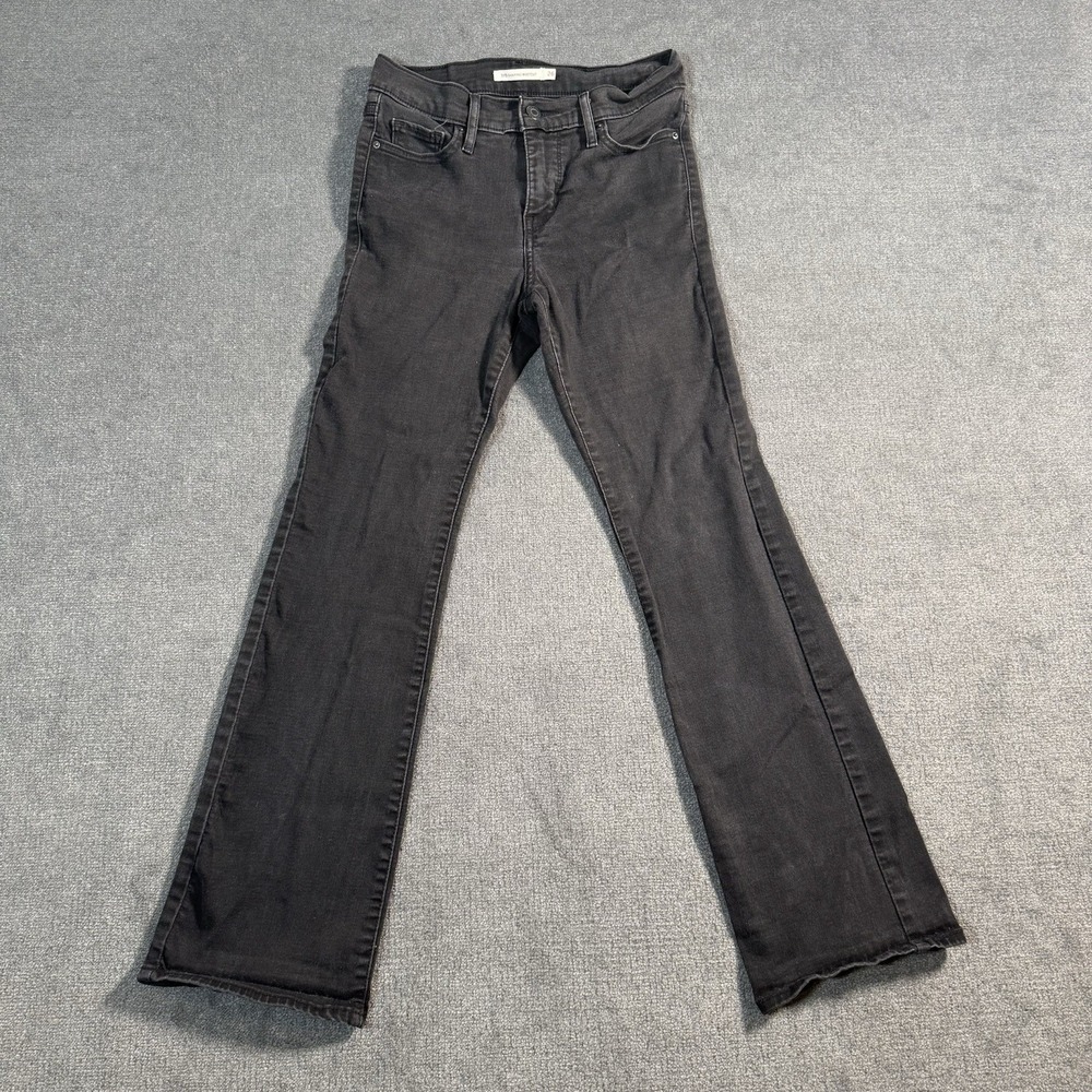 Levi's 315 Shaping Bootcut Jeans Women's Size 26x30 Black Dark Wash Stretch